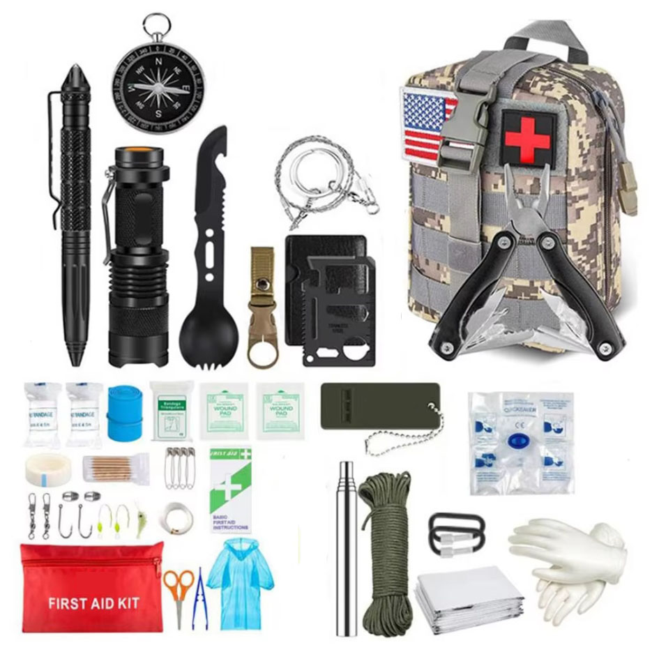 サバイバル応急処置キットサバイバルフルセットモールアウトドア - Outdoor Adventure Kit のレビューと価格