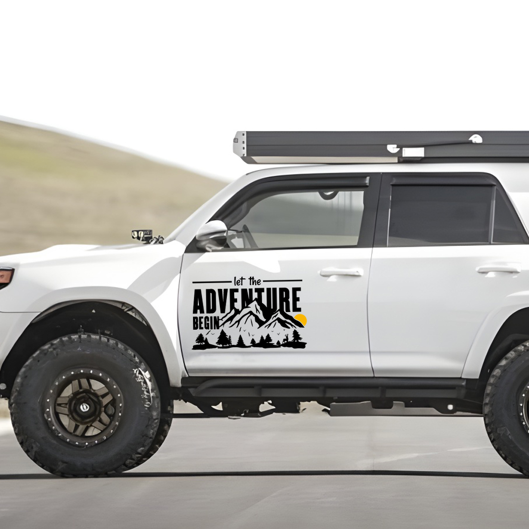 Let The Adventure Begin 車用ビニール - Outdoor Adventure Vehicles のレビューと価格