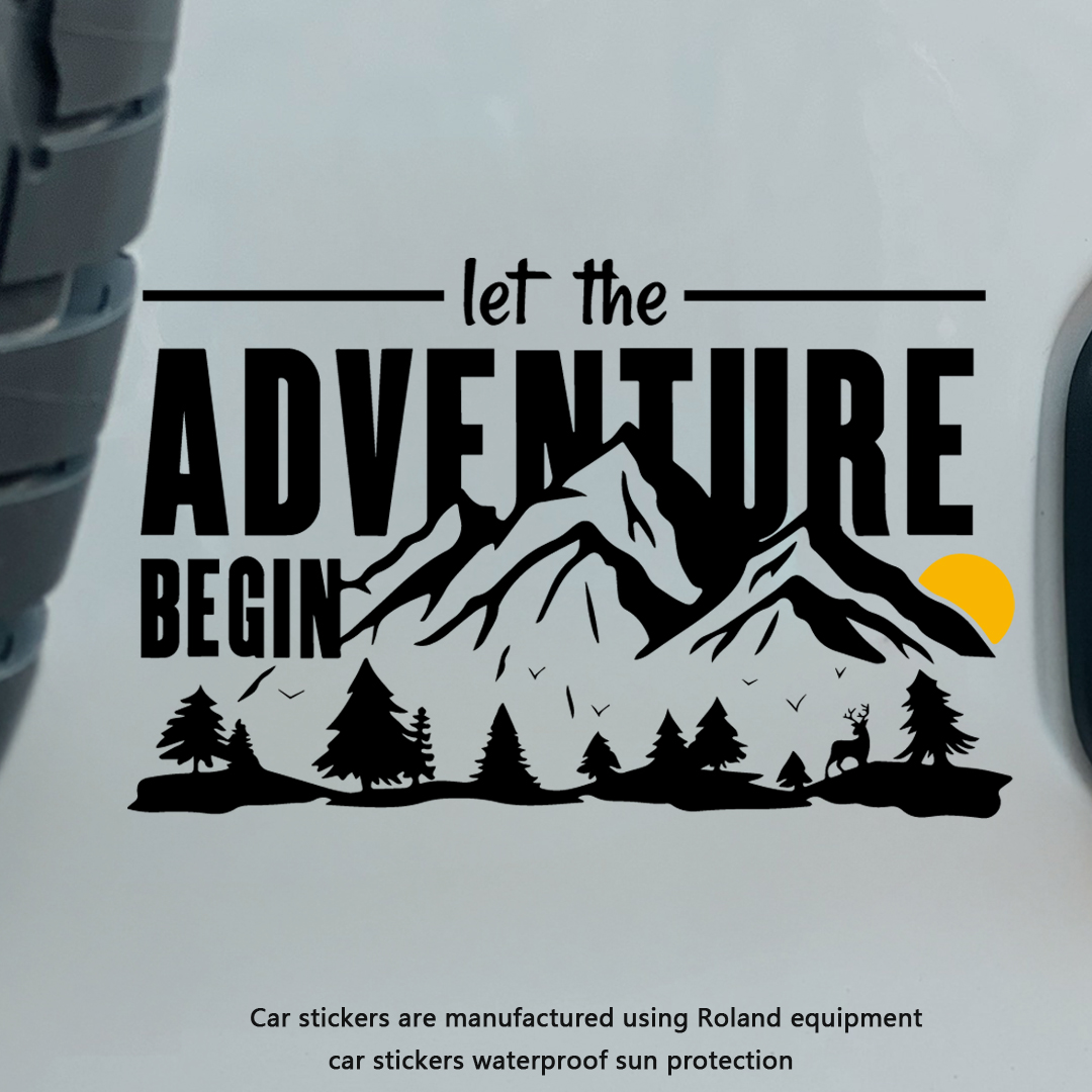 Let The Adventure Begin 車用ビニール - Outdoor Adventure Vehicles のレビューと価格