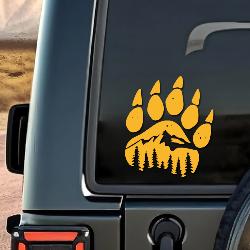 ベアポーマウンテンフォレストカーデカール、アウトドアアドベン - Outdoor Adventure Vehicles のレビューと価格
