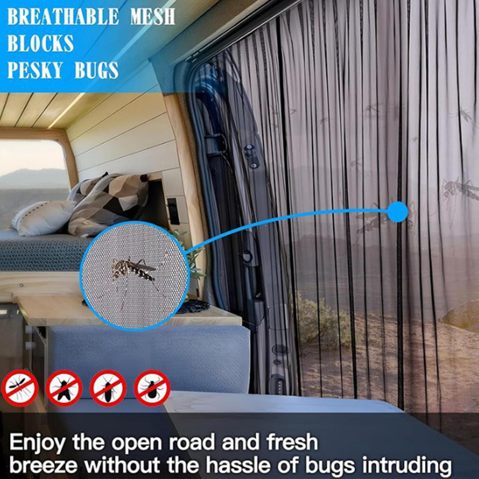 バンのドアスクリーン、UV耐性ネット、車両アクセサリー、RV - Outdoor Adventure Vehicles のレビューと価格
